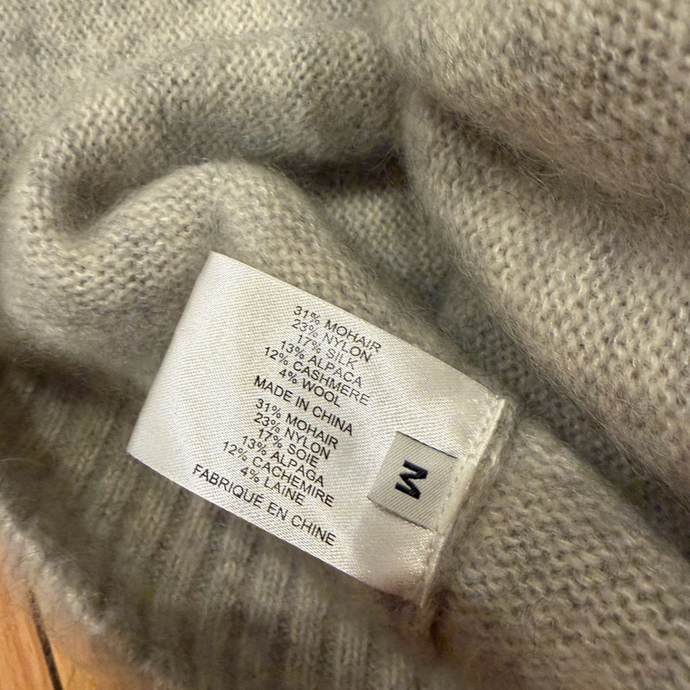 PROENZA SCHOULER NWT Patti Brushed Mohair Silk Slouch Sweater Asymmetrical M - Picture 9 of 11